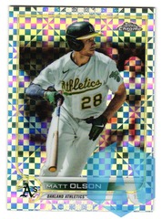2022 Topps Chrome Matt Olson Xfractor #148 Oakland Athletics